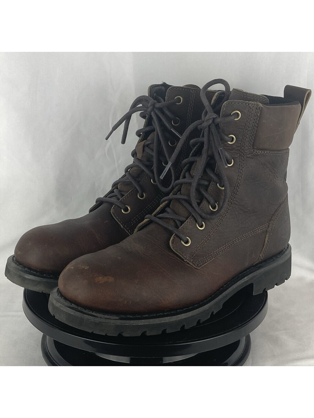 Men’s Size 10 Harley Davidson Leather Work Motorcycle Ankle Boots Brown D96245